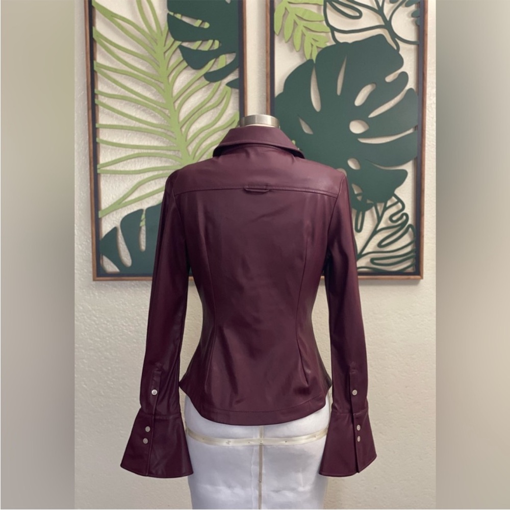 Jonathan Simkhai Louisa Vegan Leather Top Size 4 NWOT - Picture 4 of 6